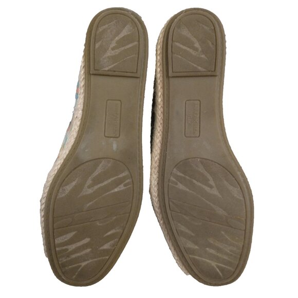 AK Anne Klein iflex Flats Stefana Women's Bamboo Print Jute Edge Slip On - 9M - Picture 7 of 8